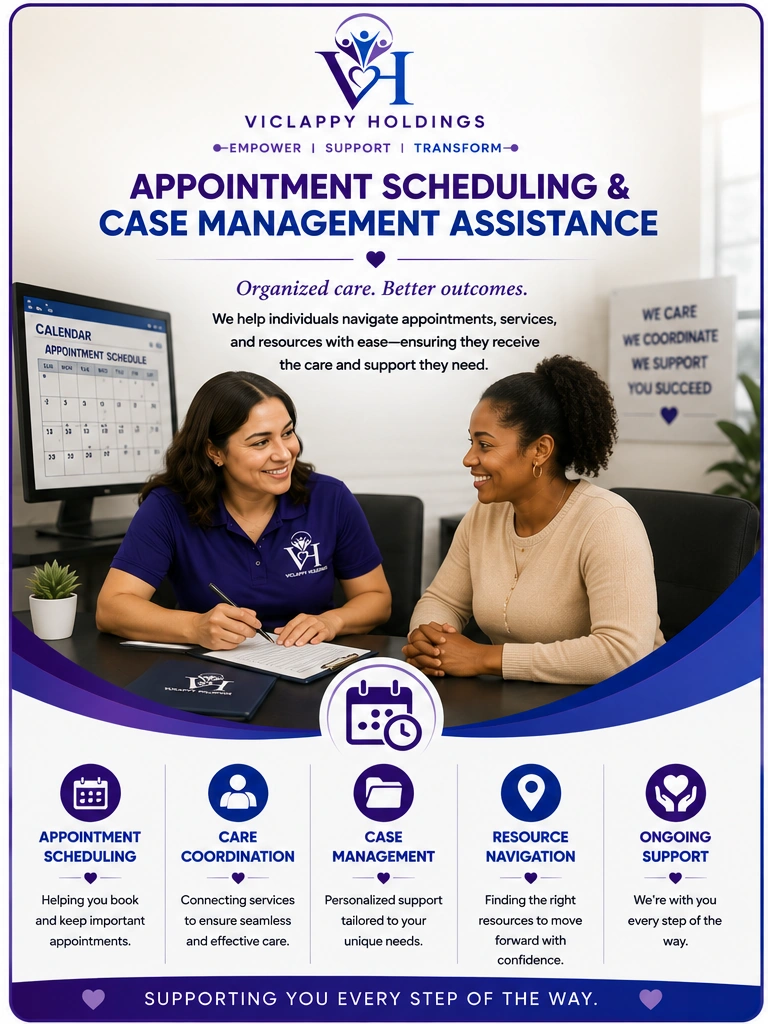 Appointment Scheduling and Case Management Assistance