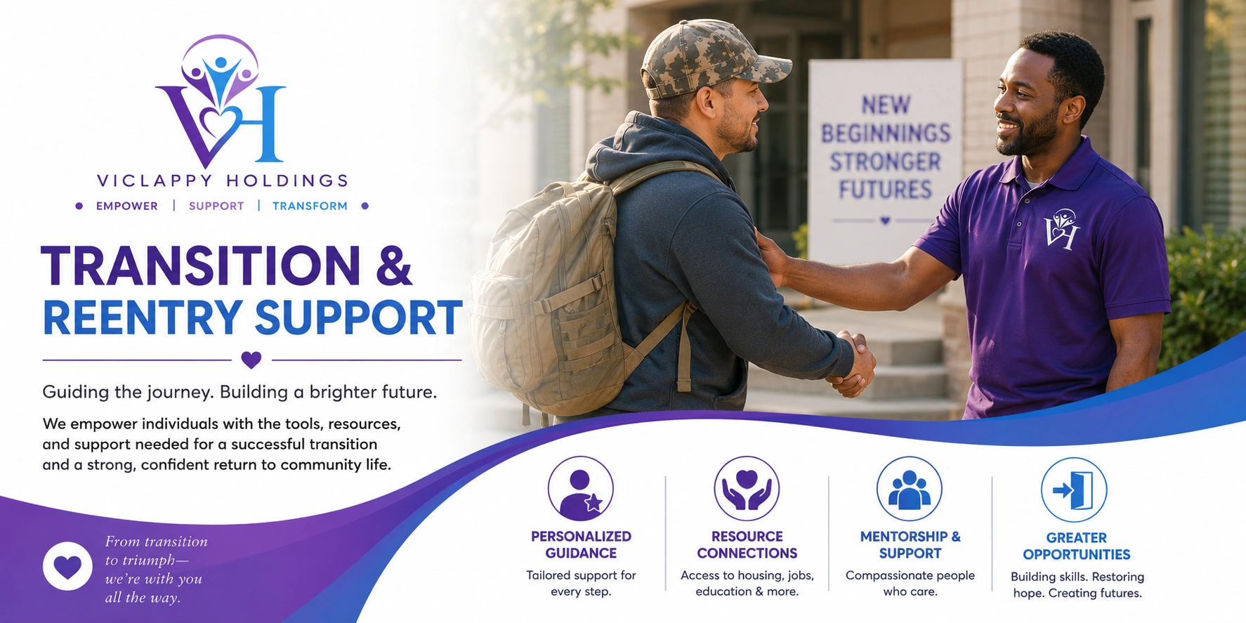 Transition & Reentry Support - From transition to triumph, we're with you all the way